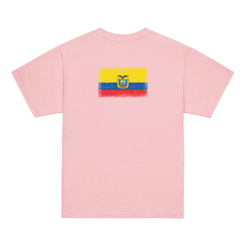 Ecuador Flag Tee | Back Print | Kids | Youth Cotton