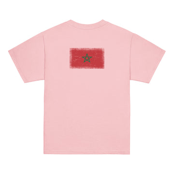 Morocco Flag Tee | Back Print | Kids | Youth Cotton