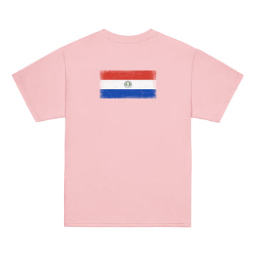 Paraguay Flag Tee | Back Print | Kids | Youth Cotton