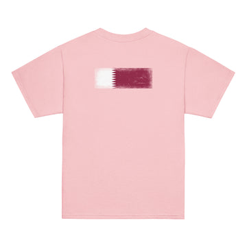 Qatar Flag Tee | Back Print | Kids | Youth Cotton