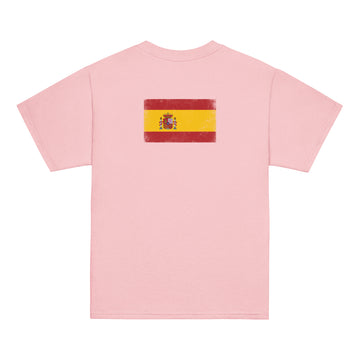 Spain Flag Tee | Back Print | Kids | Youth Cotton