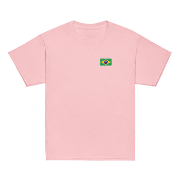 Brasil Flag Tee | Front | Kids | Youth Cotton
