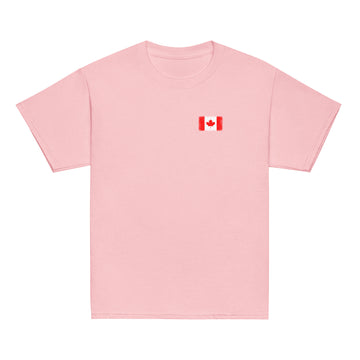 Canada Flag Tee | Front | Kids | Youth Cotton