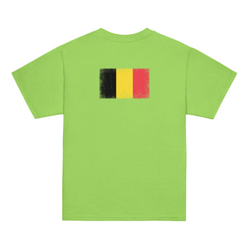 Belgium Flag Tee | Back Print | Kids | Youth Cotton