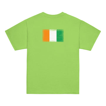 Côte d'Ivoire Flag Tee | Back Print | Kids | Youth Cotton