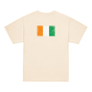 Côte d'Ivoire Flag Tee | Back Print | Kids | Youth Cotton