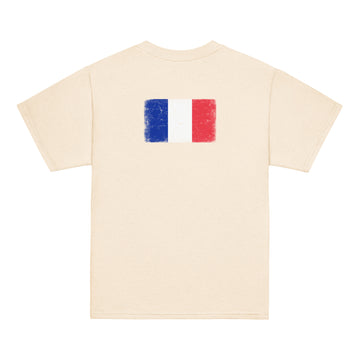 France Flag Tee | Back Print | Kids | Youth Cotton
