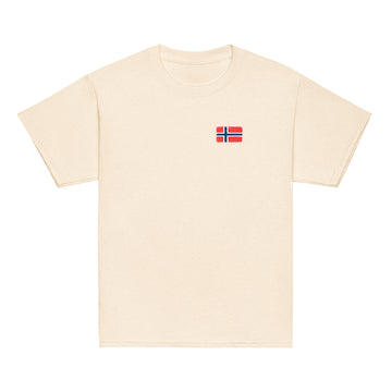 Norway Flag Tee | Front | Kids | Youth Cotton