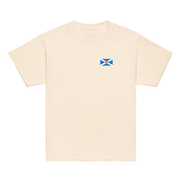 Scotland Flag Tee | Front | Kids | Youth Cotton