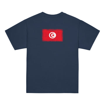 Tunisia Flag Tee | Back Print | Kids | Youth Cotton