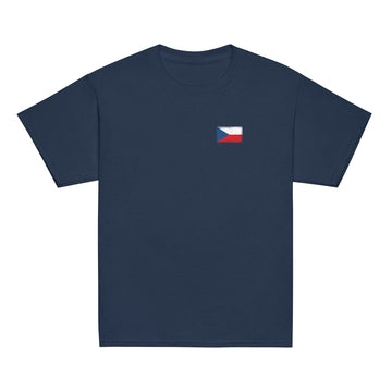 Czechia Flag Tee | Front | Kids | Youth Cotton