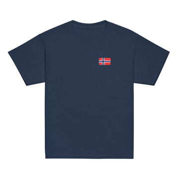 Norway Flag Tee | Front | Kids | Youth Cotton
