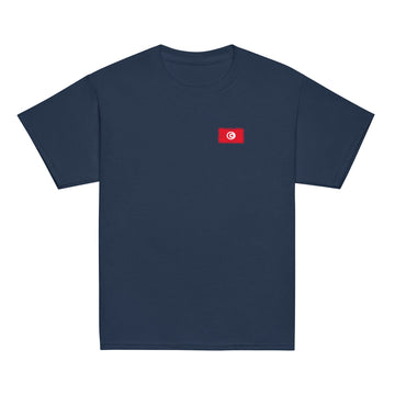 Tunisia Flag Tee | Front | Kids | Youth Cotton