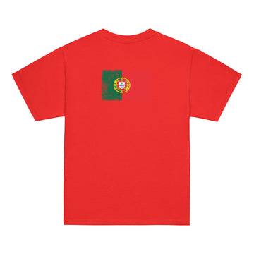 Portugal Flag Tee | Back Print | Kids | Youth Cotton
