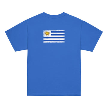 Uruguay Flag Tee | Back Print | Kids | Youth Cotton