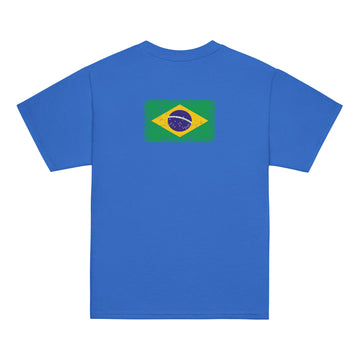 Brasil Flag Tee | Back Print | Kids | Youth Cotton
