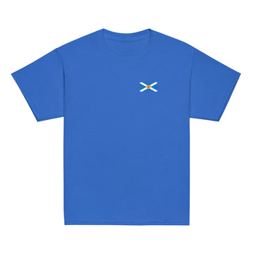 Scotland Flag Tee | Front | Kids | Youth Cotton