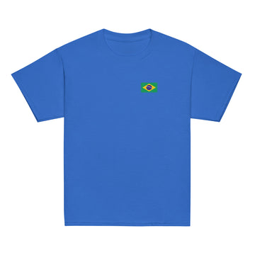 Brasil Flag Tee | Front | Kids | Youth Cotton