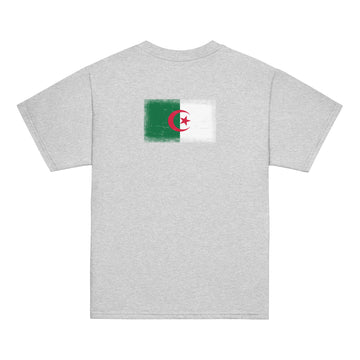 Algeria Flag Tee | Back Print | Kids | Youth Cotton