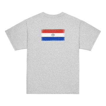 Paraguay Flag Tee | Back Print | Kids | Youth Cotton