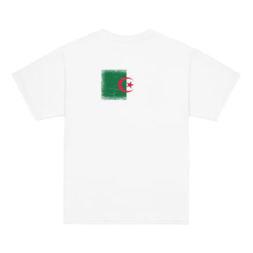 Algeria Flag Tee | Back Print | Kids | Youth Cotton