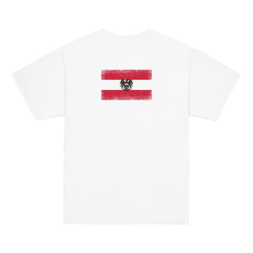 Austria Flag Tee | Back Print | Kids | Youth Cotton