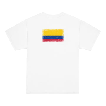 Colombia Flag Tee | Back Print | Kids | Youth Cotton