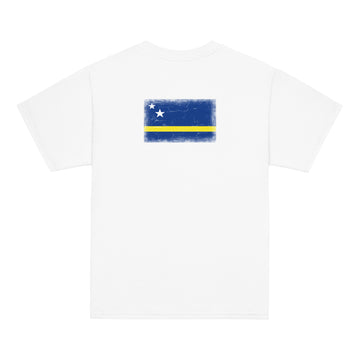 Curaçao Flag Tee | Back Print | Kids | Youth Cotton