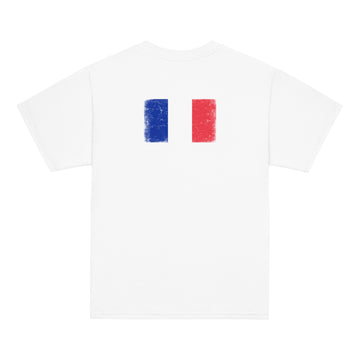 France Flag Tee | Back Print | Kids | Youth Cotton