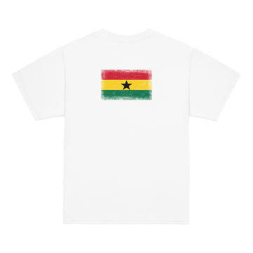 Ghana Flag Tee | Back Print | Kids | Youth Cotton