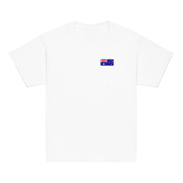Australia Flag Tee | Front | Kids | Youth Cotton