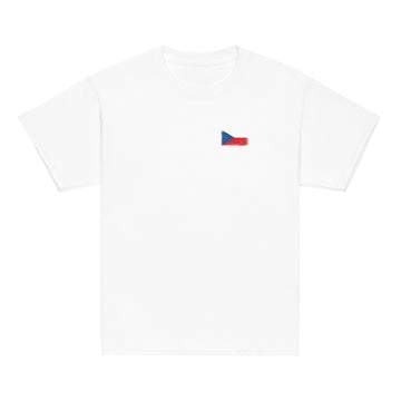 Czechia Flag Tee | Front | Kids | Youth Cotton