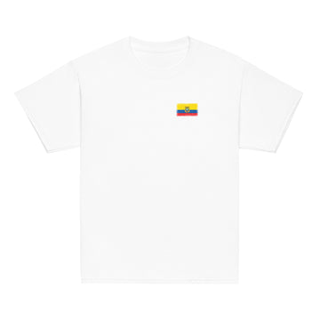 Ecuador Flag Tee | Front | Kids | Youth Cotton