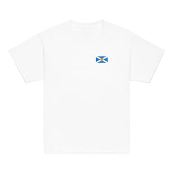 Scotland Flag Tee | Front | Kids | Youth Cotton