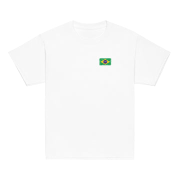 Brasil Flag Tee | Front | Kids | Youth Cotton